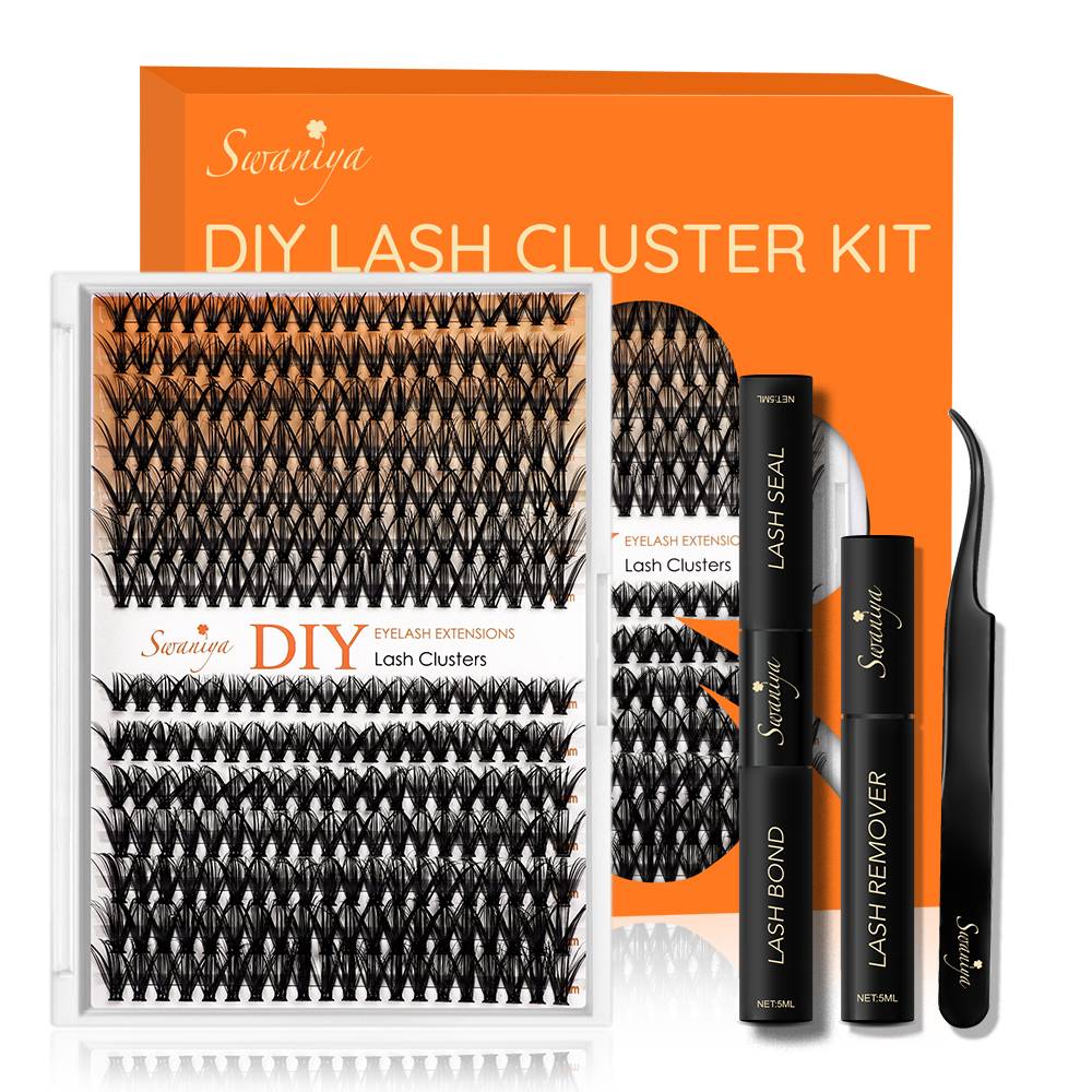 DIY eyelash extension clusters
